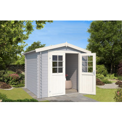 Outdoor Life Products | Tuinhuis Ingo 230 x 175 | Gecoat | Platinum Grey-Wit